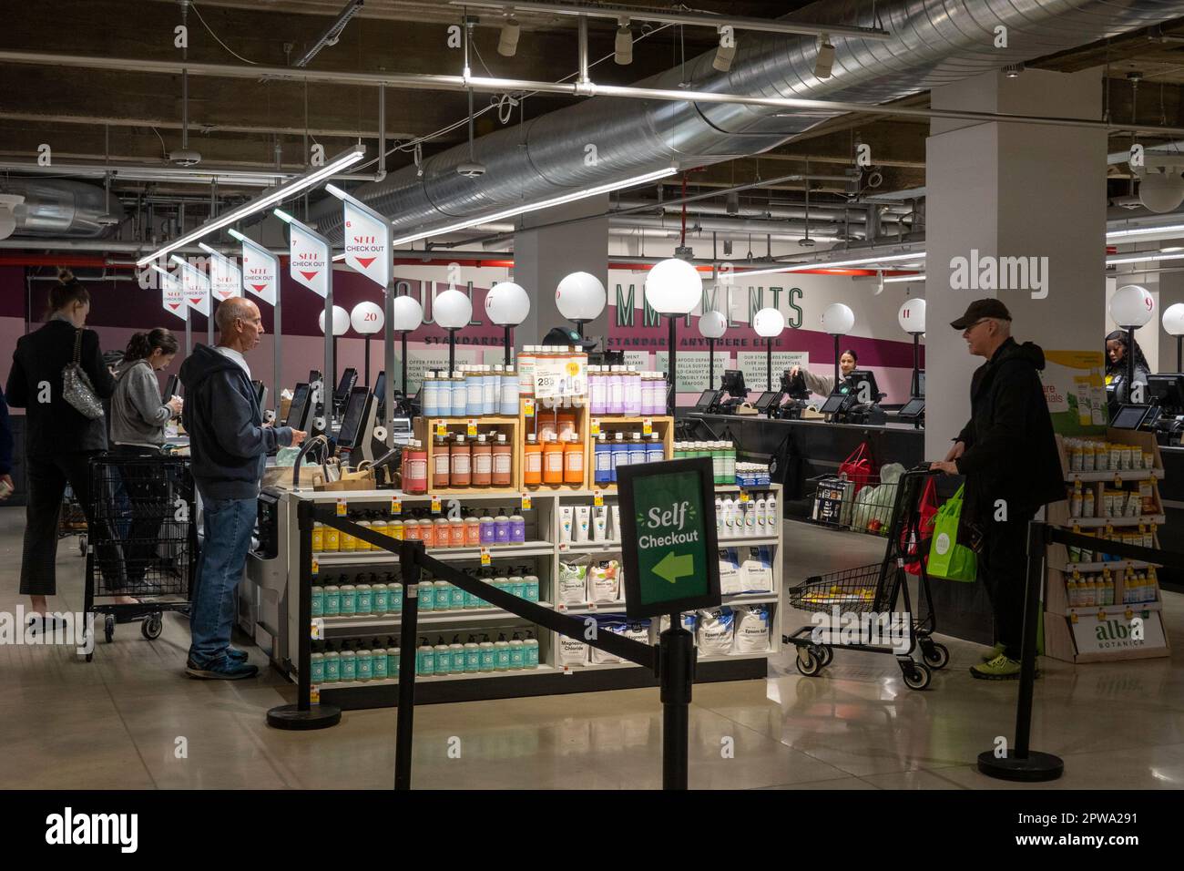 Whole Foods Market Nomad befindet sich an der 63 Madison Ave in New York City, USA 2023 Stockfoto