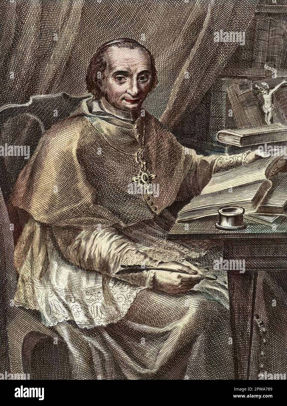 Porträt von Giacinto Sigismondo Gerdil (1718-1802), italienischem Philosophen, Theologen und Kardinal Stockfoto