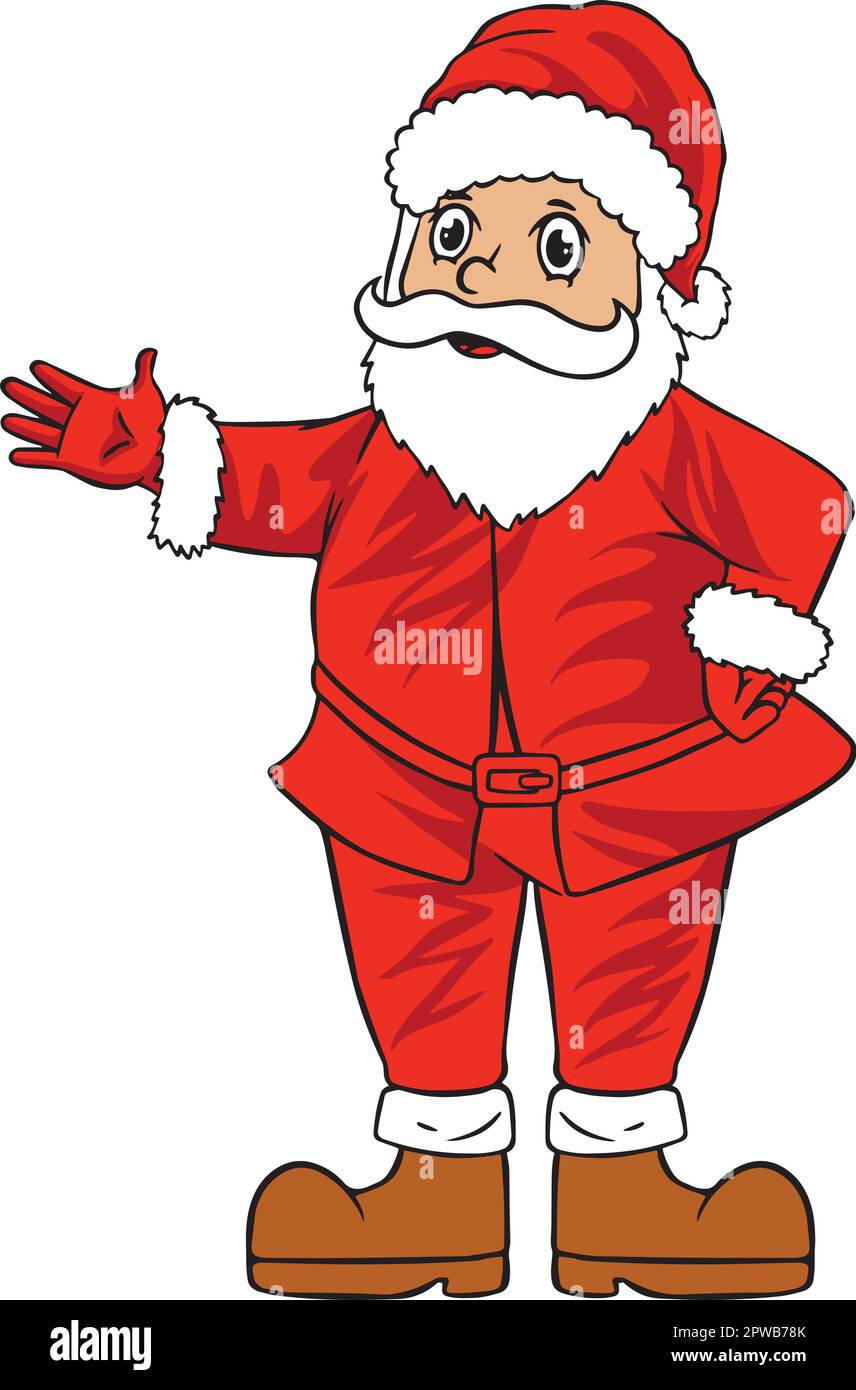 Der weihnachtsmann kreativ Xmas der alte nikolaus Stock Vektor