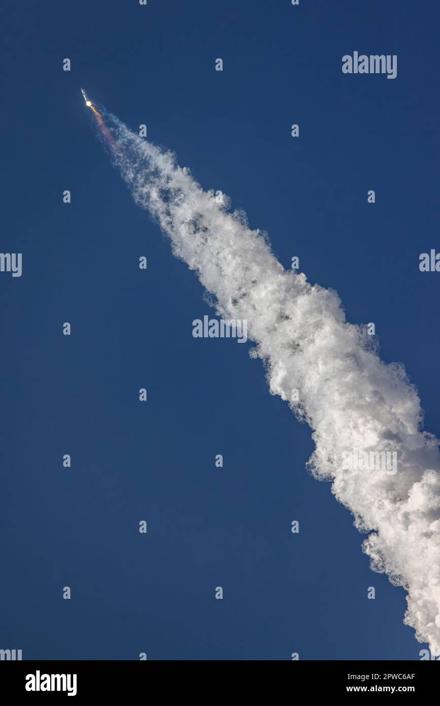 Space X Starship Launch, Boca Chica, Texas, Amerika Stockfoto