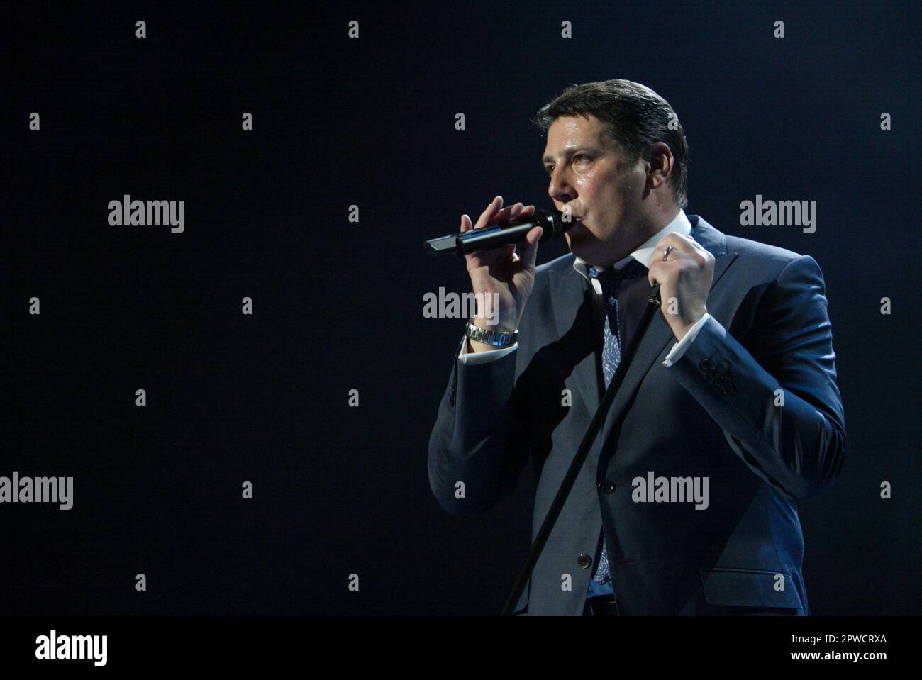 Tony Hadley Spandau Ballet, Live-Konzert im Sydney Entertainment Centre Sydney, Australien - 23.04.10 Stockfoto