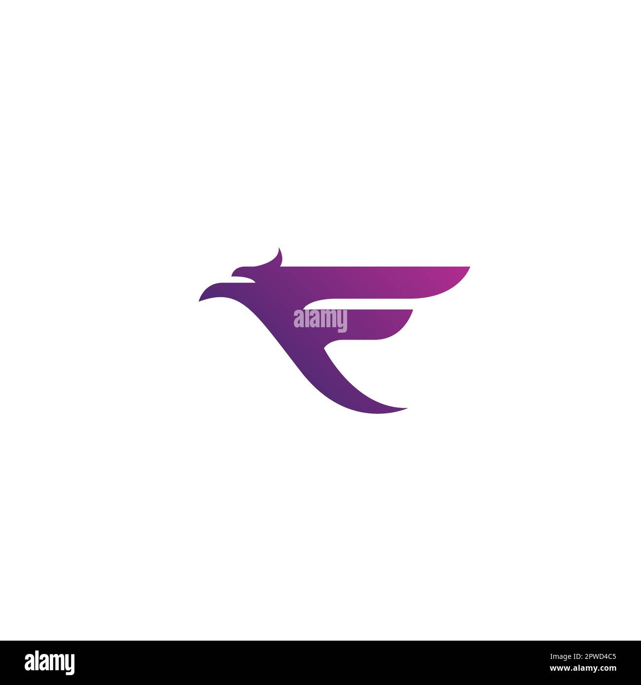 F EAGLE-Logo-Design. F Falcon Logo. Anfängliches F Stock Vektor