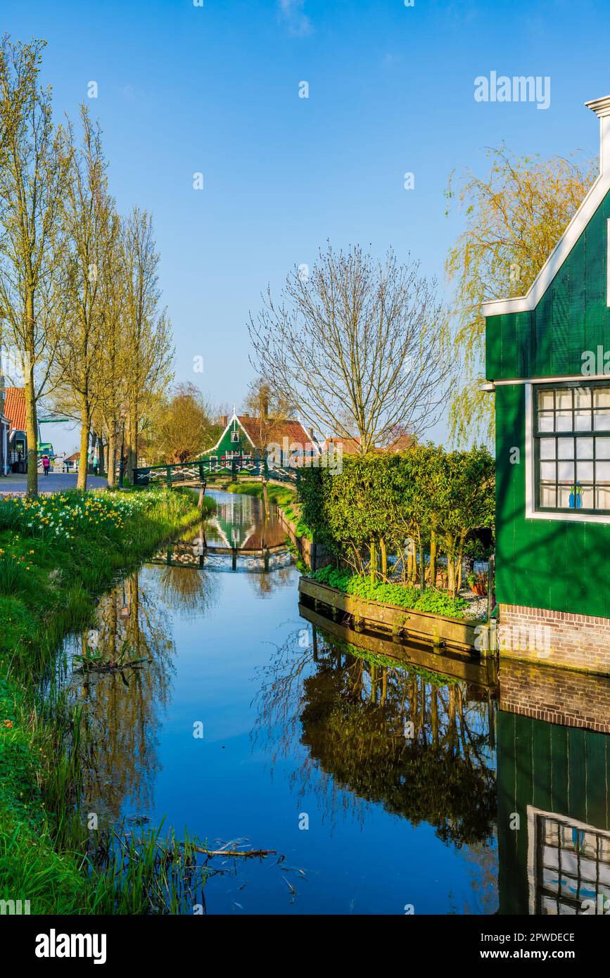 Zaanse Schans Zaandam bei Amsterdam in Holland Stockfoto