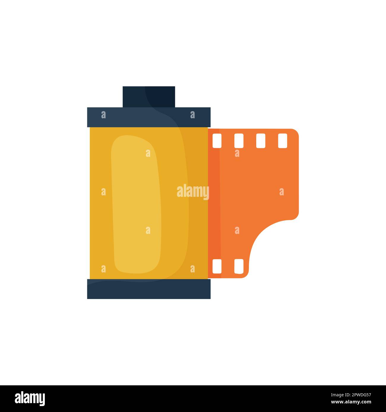 Vektorgrafik der Filmrolle im Vintage-Stil Stock Vektor