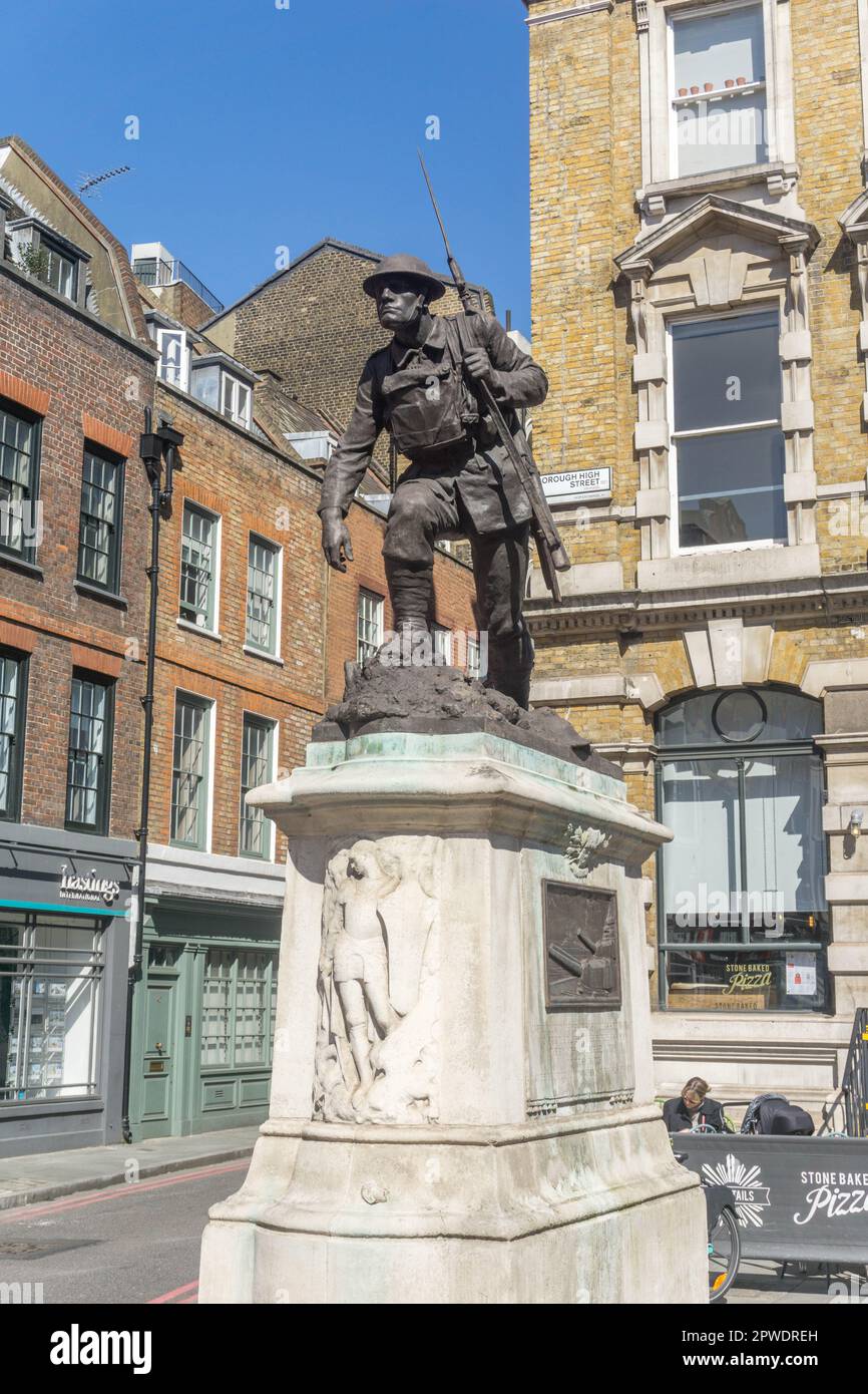 Southwark war Memorial von Philip Lindsey Clark für die Gefallenen des Großen Krieges in London, Großbritannien Stockfoto