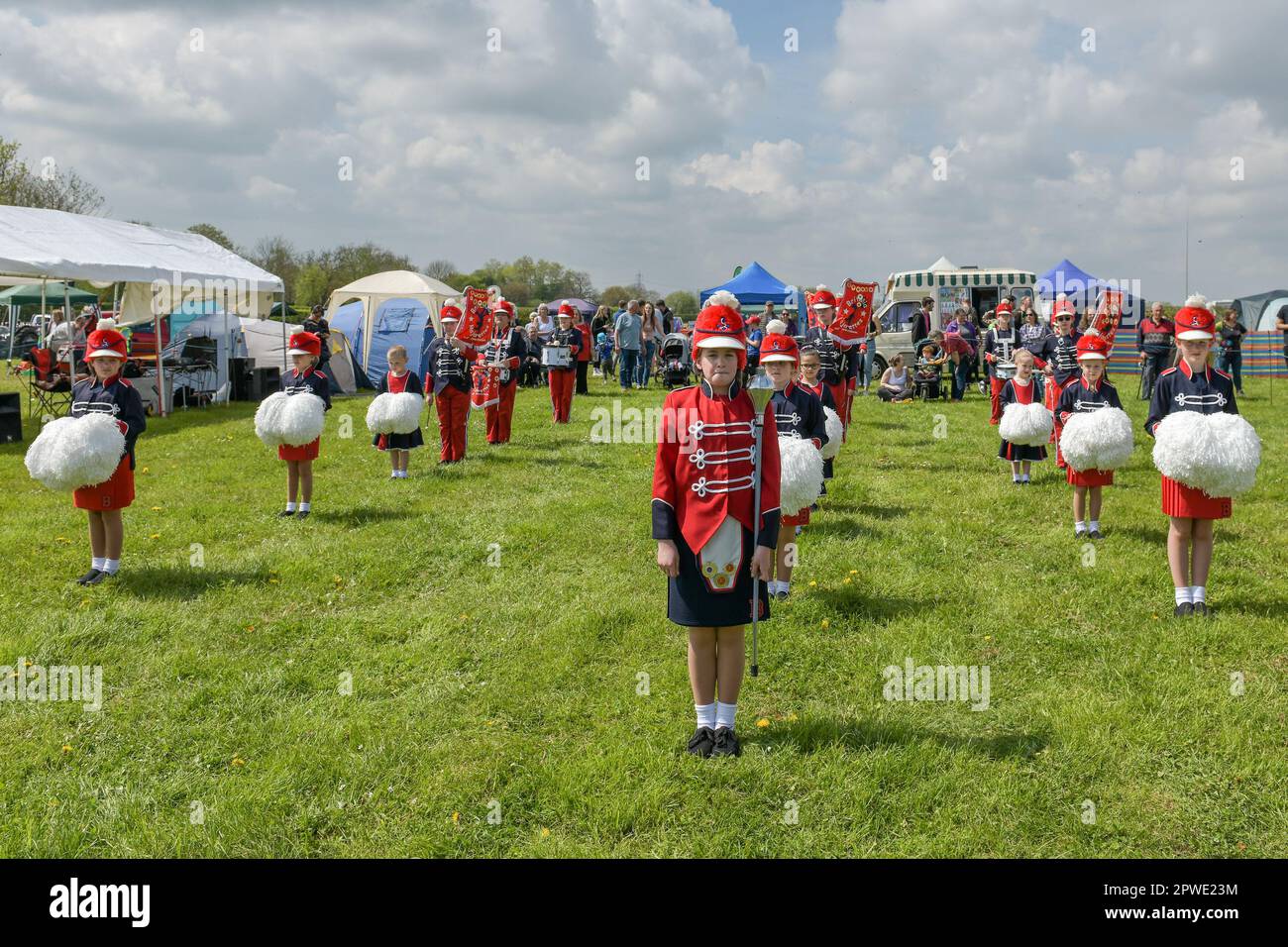 Majoretten Stockfoto