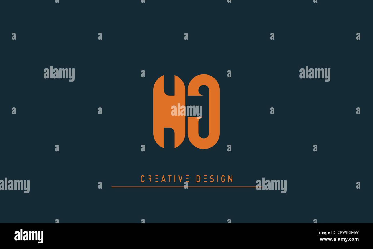 Buchstabe Modern Creative Logo NJ , JN Stock Vektor