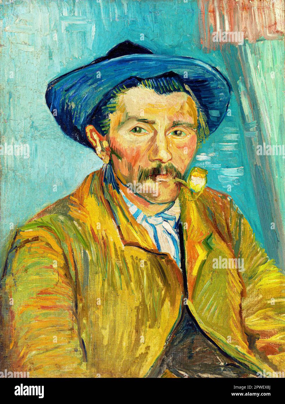 Der Raucher von Vincent Van Gogh. Original von der Barnes Foundation. Stockfoto