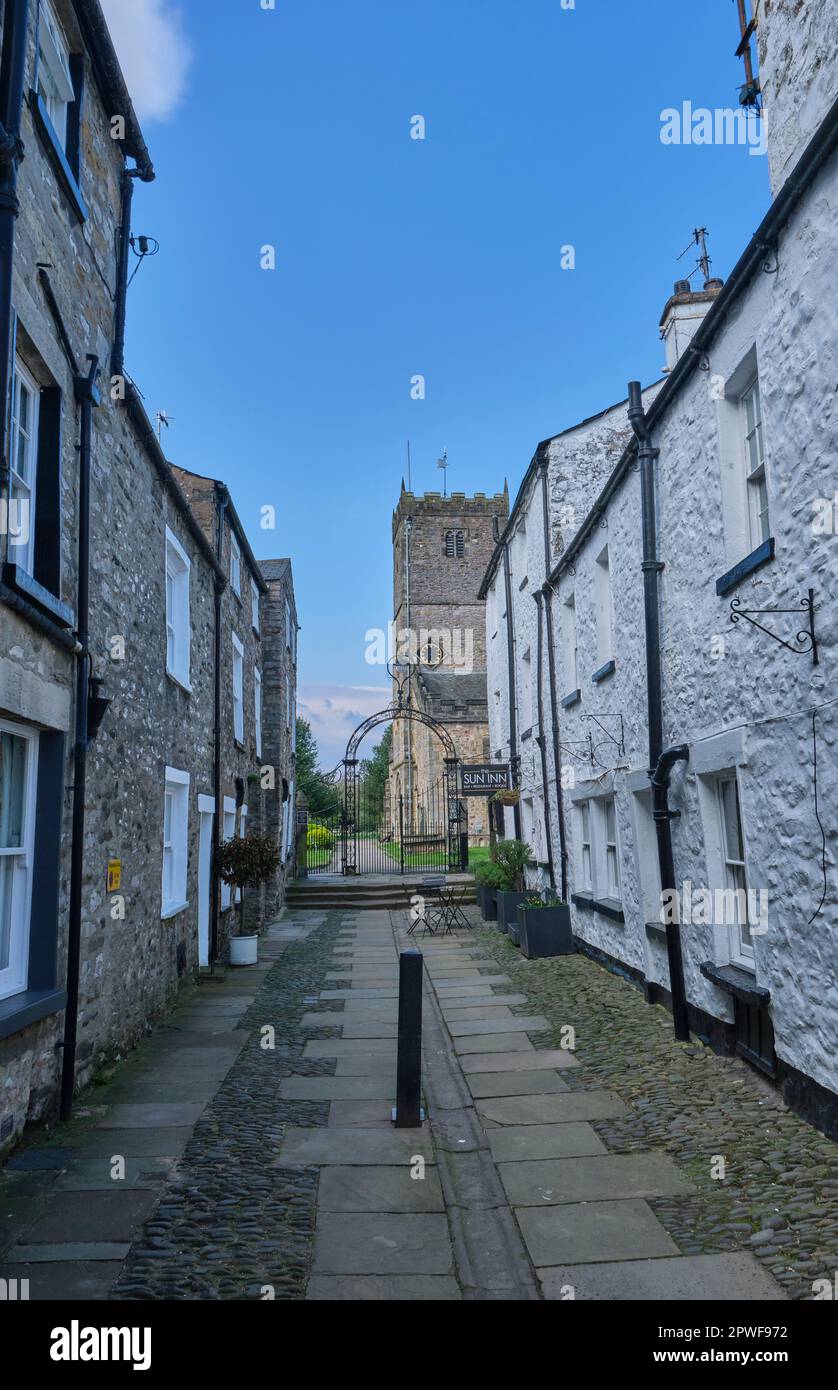 Church Street, Kirkby Lonsdale, Cumbria Stockfoto