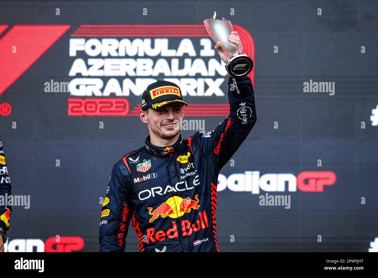 #1 Max Verstappen (NLD, Oracle Red Bull Racing), F1 Grand Prix von Aserbaidschan auf dem Baku City Circuit am 30. April 2023 in Baku, Aserbaidschan. (Foto von HIGH TWO) Stockfoto