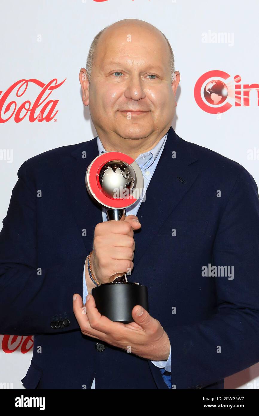 Las Vegas, USA. 27. April 2023. LOS ANGELES - 27. April: Chris Meledandri auf der CinemaCon 2023 - große Leinwand Achievement Awards im Omnia Nachtclub im Caesars Palace am 27. April 2023 in Las Vegas, NV (Foto von Katrina Jordan/Sipa USA) Guthaben: SIPA USA/Alamy Live News Stockfoto