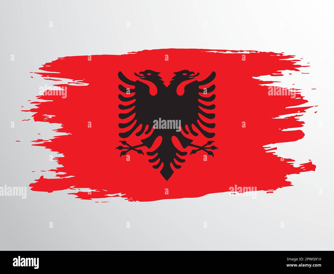 Albanian flag Stock-Vektorgrafiken kaufen - Alamy