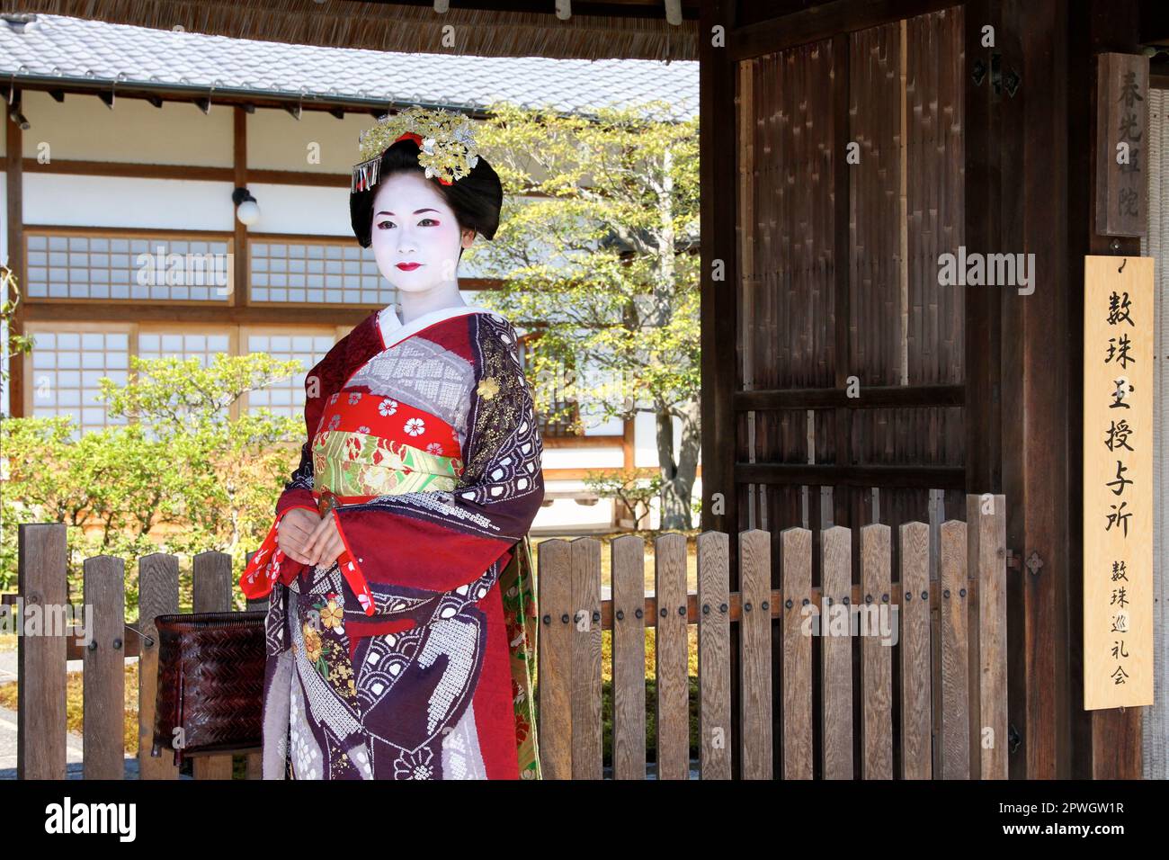 Maiko, Lehrling Geisha in Kyoto, Japan Stockfoto