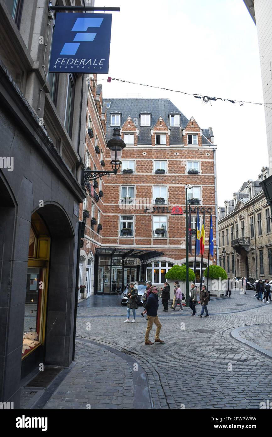 Straßen von Brüssel Stockfoto