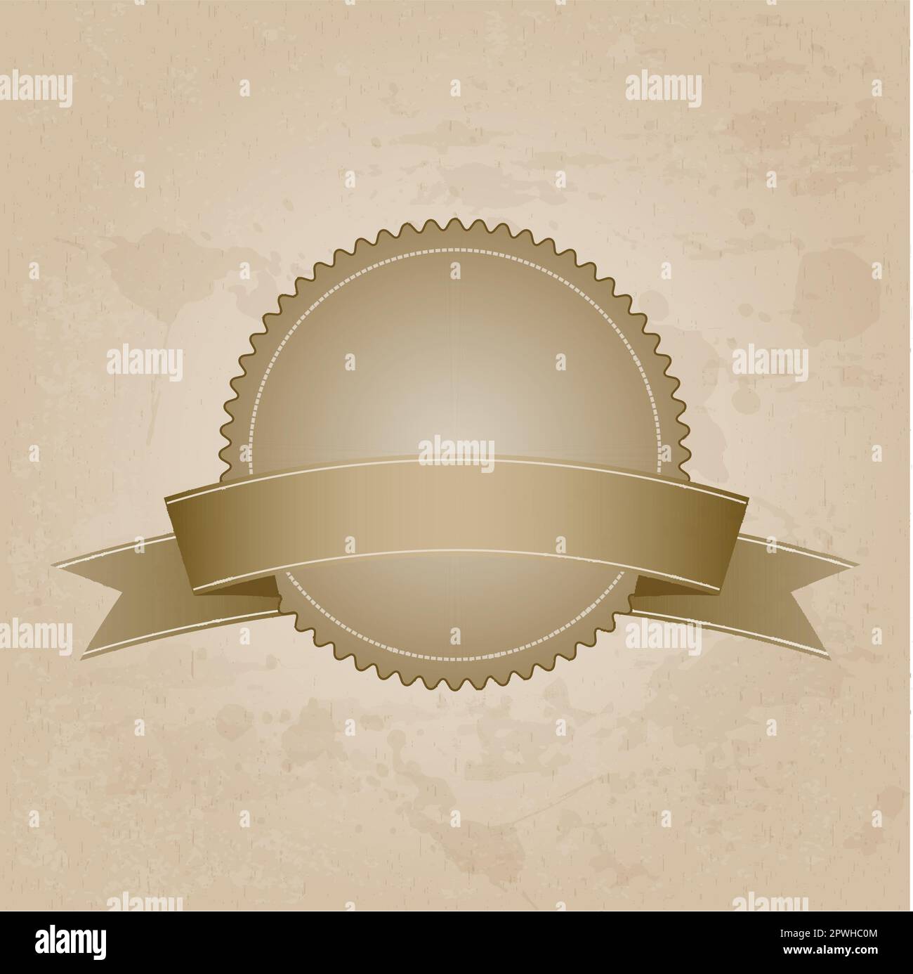 Retro-Grunge Hintergrund mit Sterne-Label und Band Stock Vektor