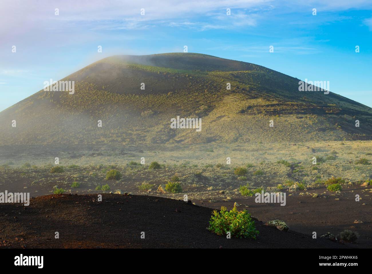 Montana Negra, Parque Natural de Los Volcanes, Lanzarote, Kanarische Inseln, Spanien Stockfoto