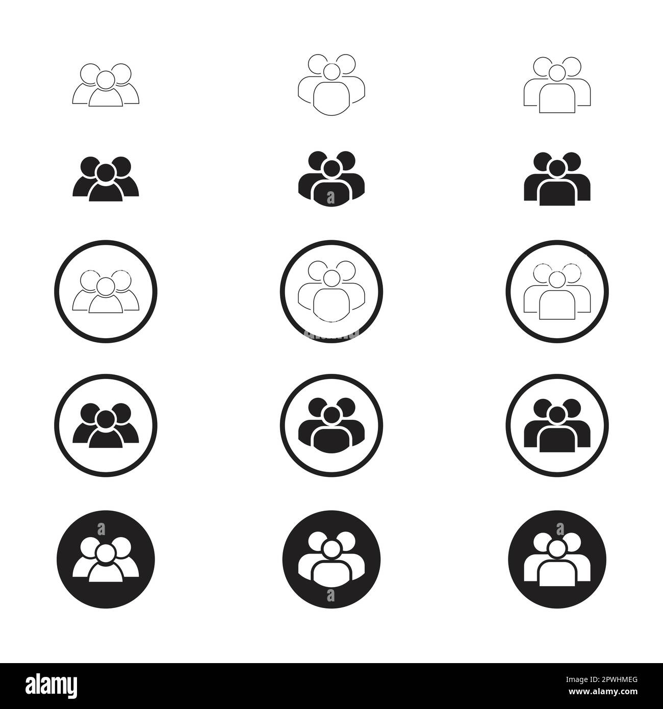 Benutzersymbolgruppe Stock Vektor