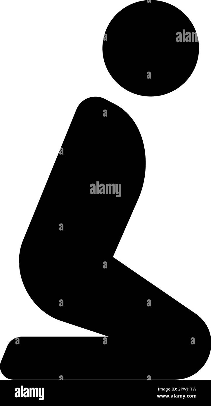 Moslem-Gebetsraum-Vektorsymbol-Illustration Stock Vektor