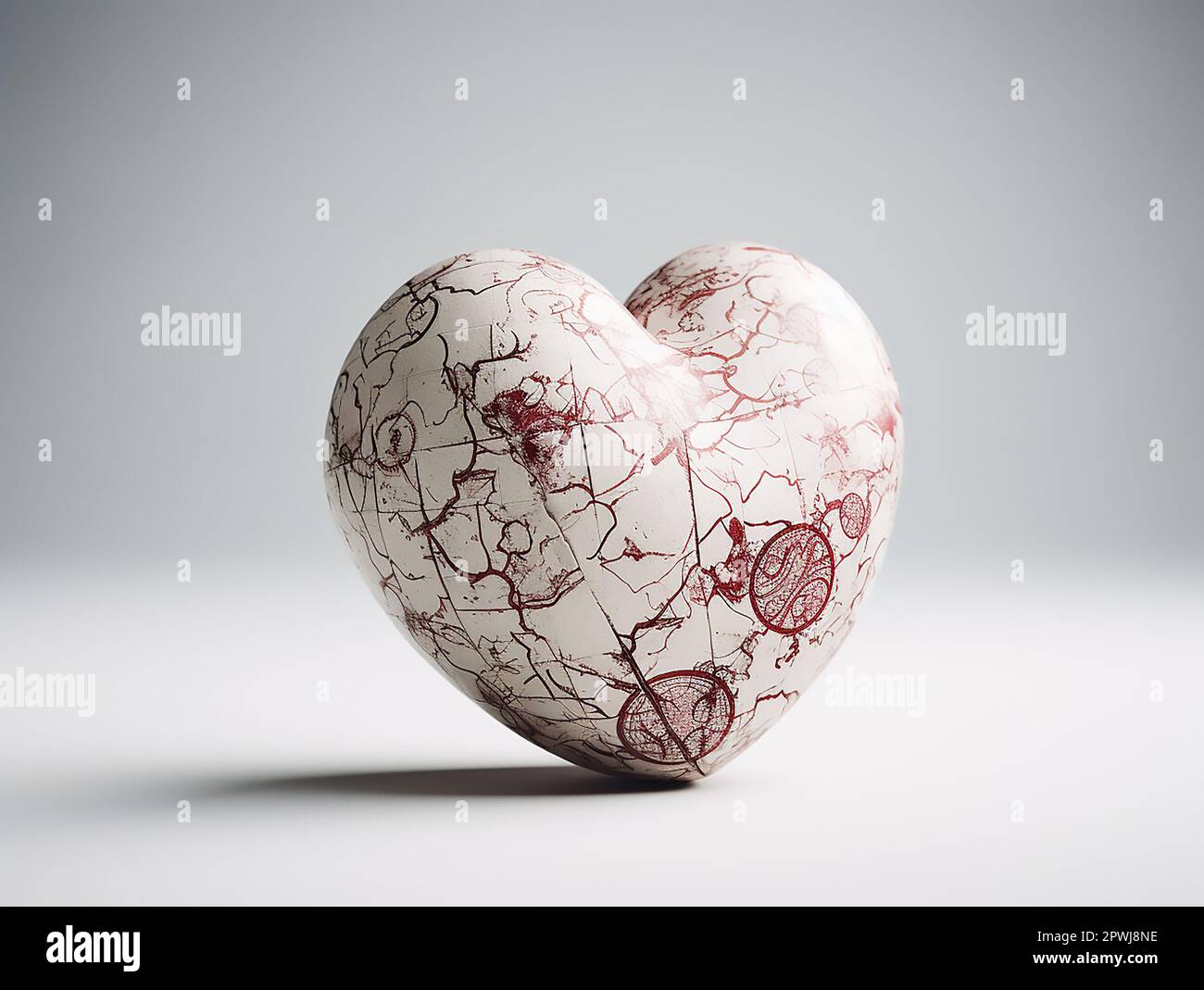 Halten Sie Ihr Herz kräftig: Feiern Sie den Weltherztag und fördern Sie die Herz-Kreislauf-Gesundheit Stockfoto