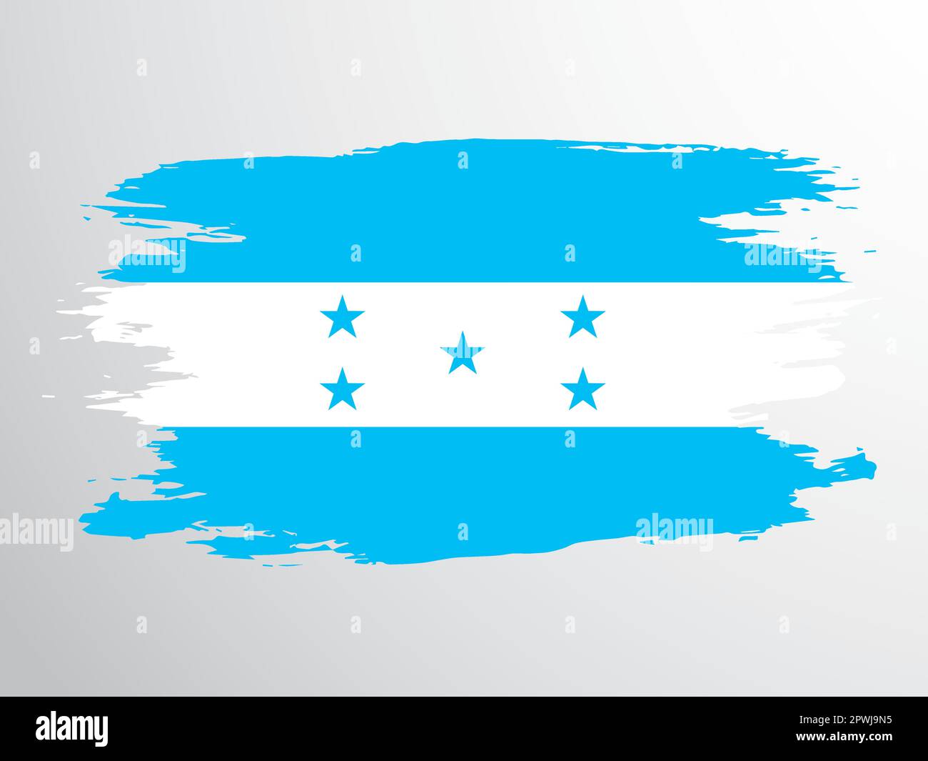 Flagge des Landes Honduras. Stock Vektor