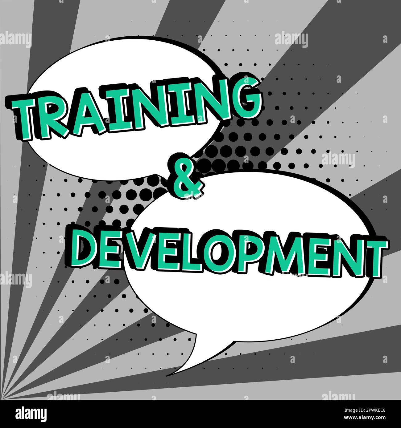 Inspiration zeigt Schild Training Development, Wort geschrieben auf Organisate Additional Learning Expedite Skills Stockfoto