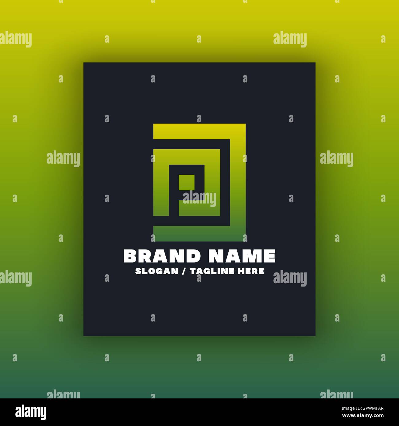 Einfache Designvorlage für das P-Logo. Bearbeitbare, skalierbare Vektordarstellung. Stock Vektor