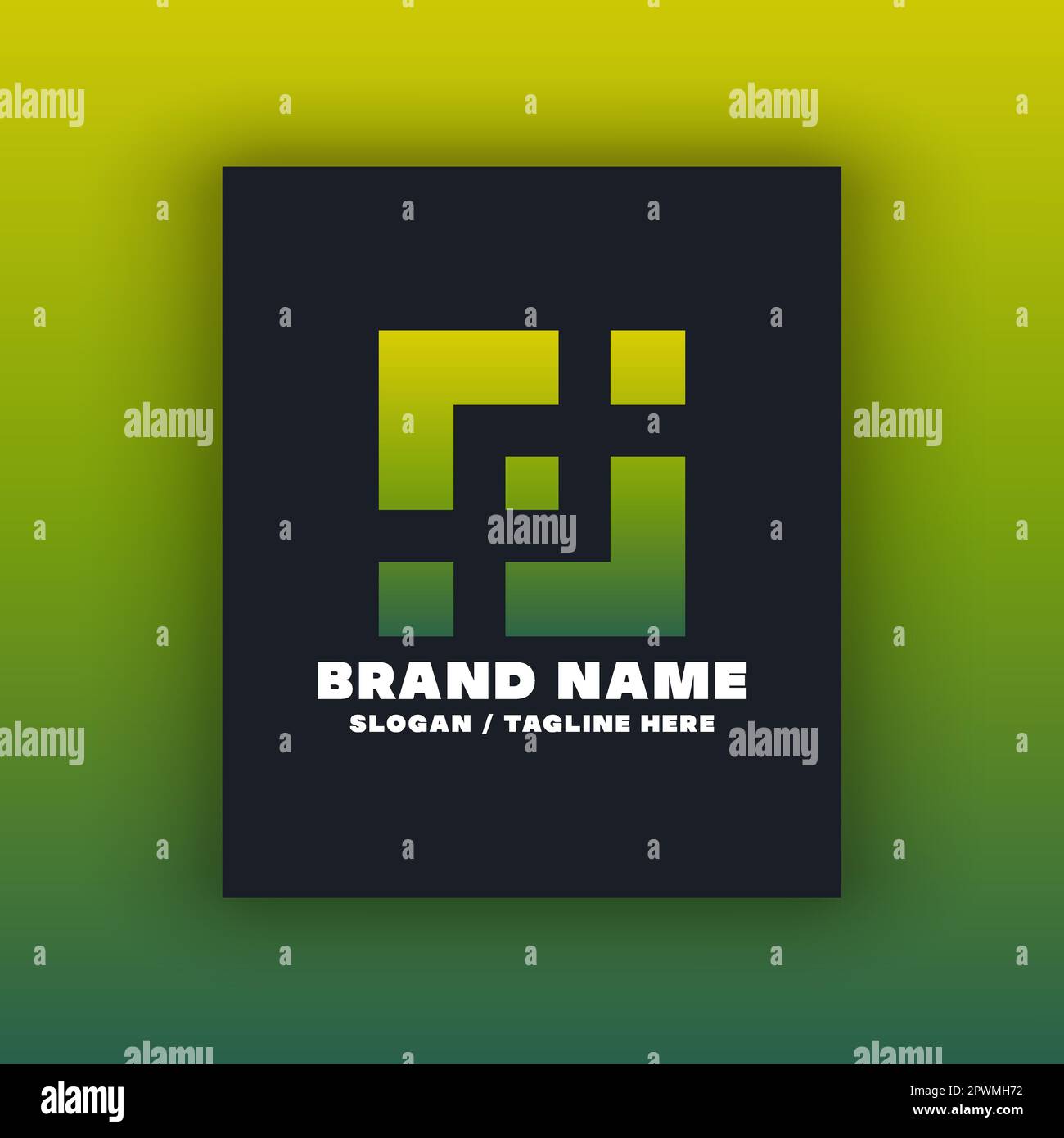 Einfache Designvorlage für das P-Logo. Bearbeitbare, skalierbare Vektordarstellung. Stock Vektor