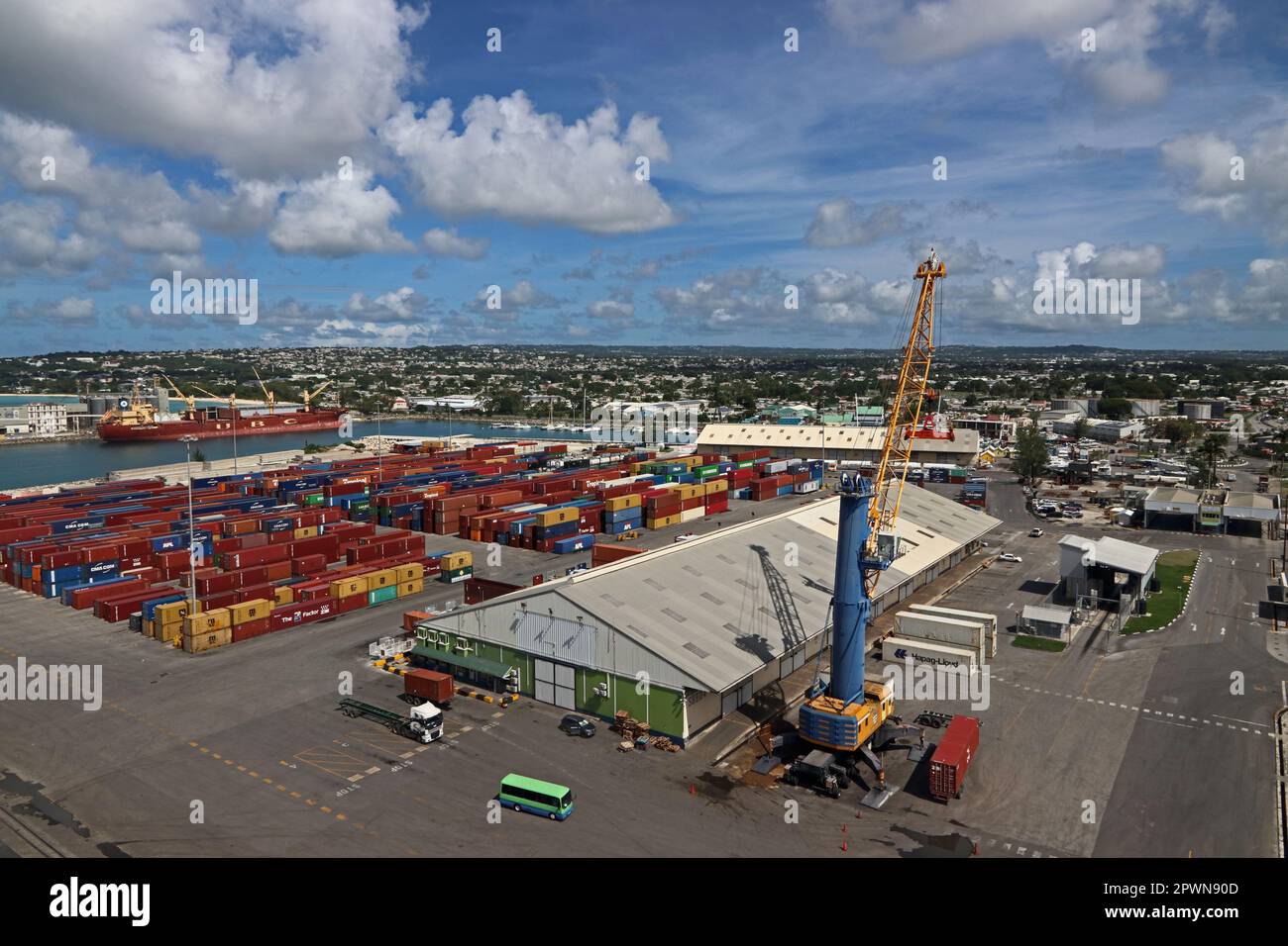 Hafen von Bridgetown, Barbados Stockfoto