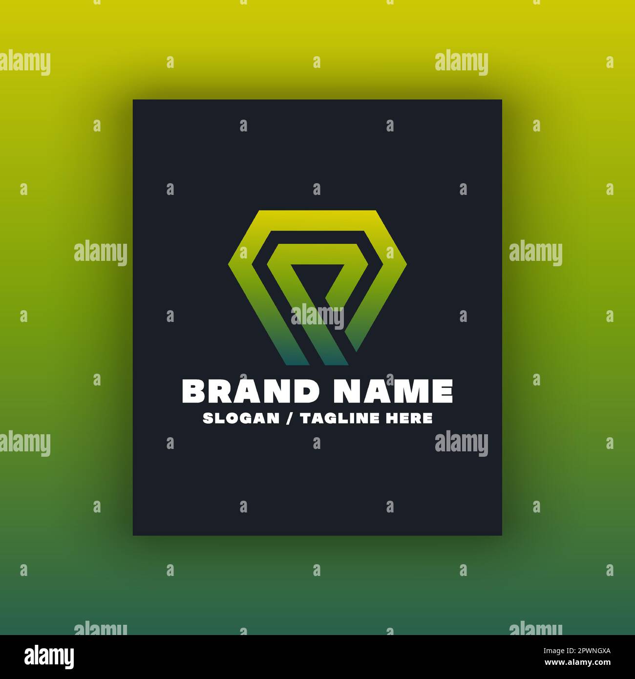 Design-Vorlage für das P-Logo. Editierbare Vektorgrafik, Größe änderbar. Stock Vektor