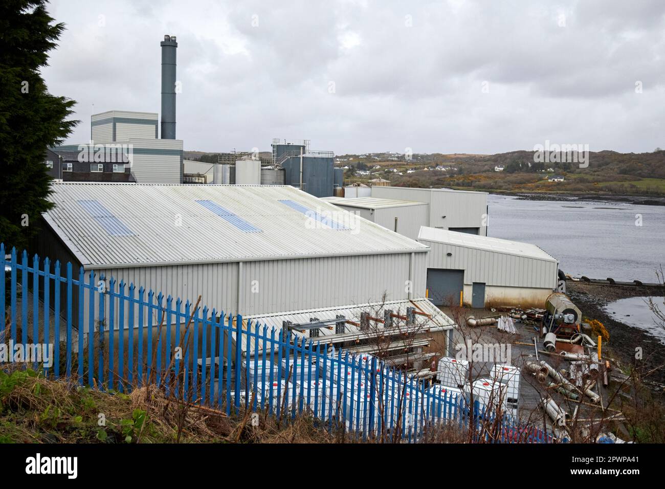 pelagia Feed ireland Factory in killybegs, das Fischmehl herstellt, und Fishoil County donegal republic of ireland Stockfoto