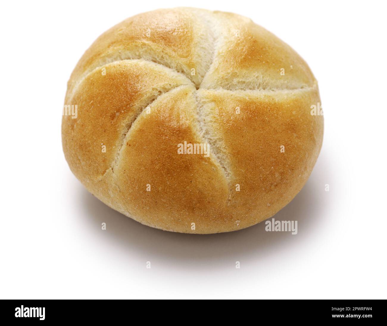 Kaiserbrötchen, Kaisersemmel, österreichisches rundes Brötchen Stockfoto