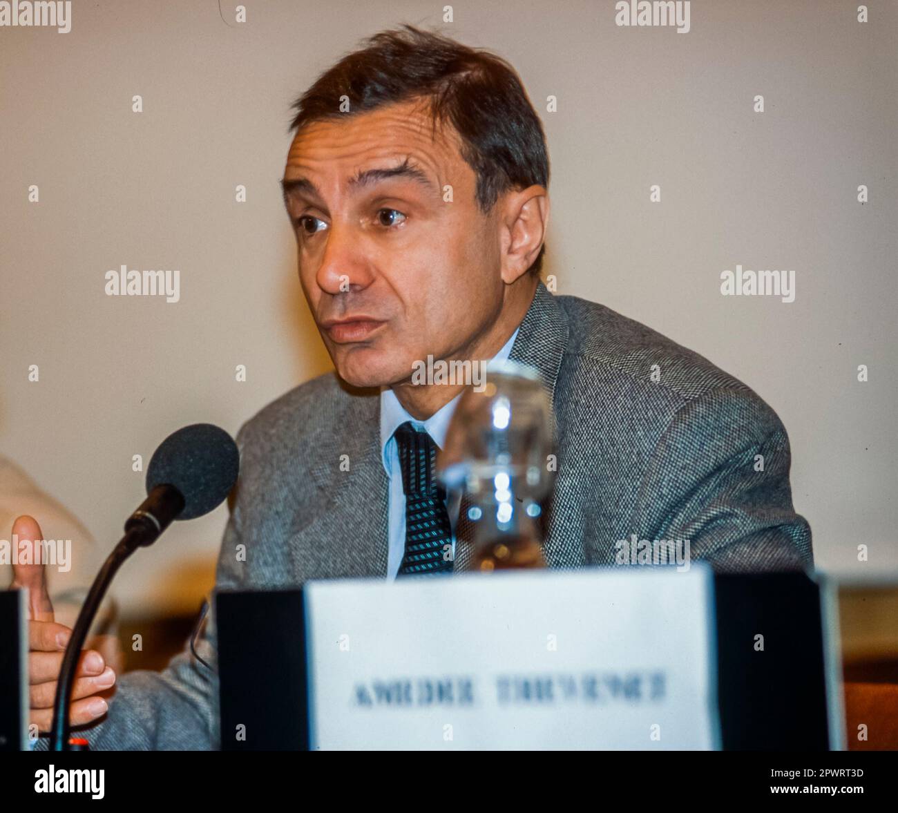 Russels, Belgien, European AIDS Conference with Sida-Info-Service, Portrait , Gilles BRUCKER, French Doctor, Epidemiology Stockfoto