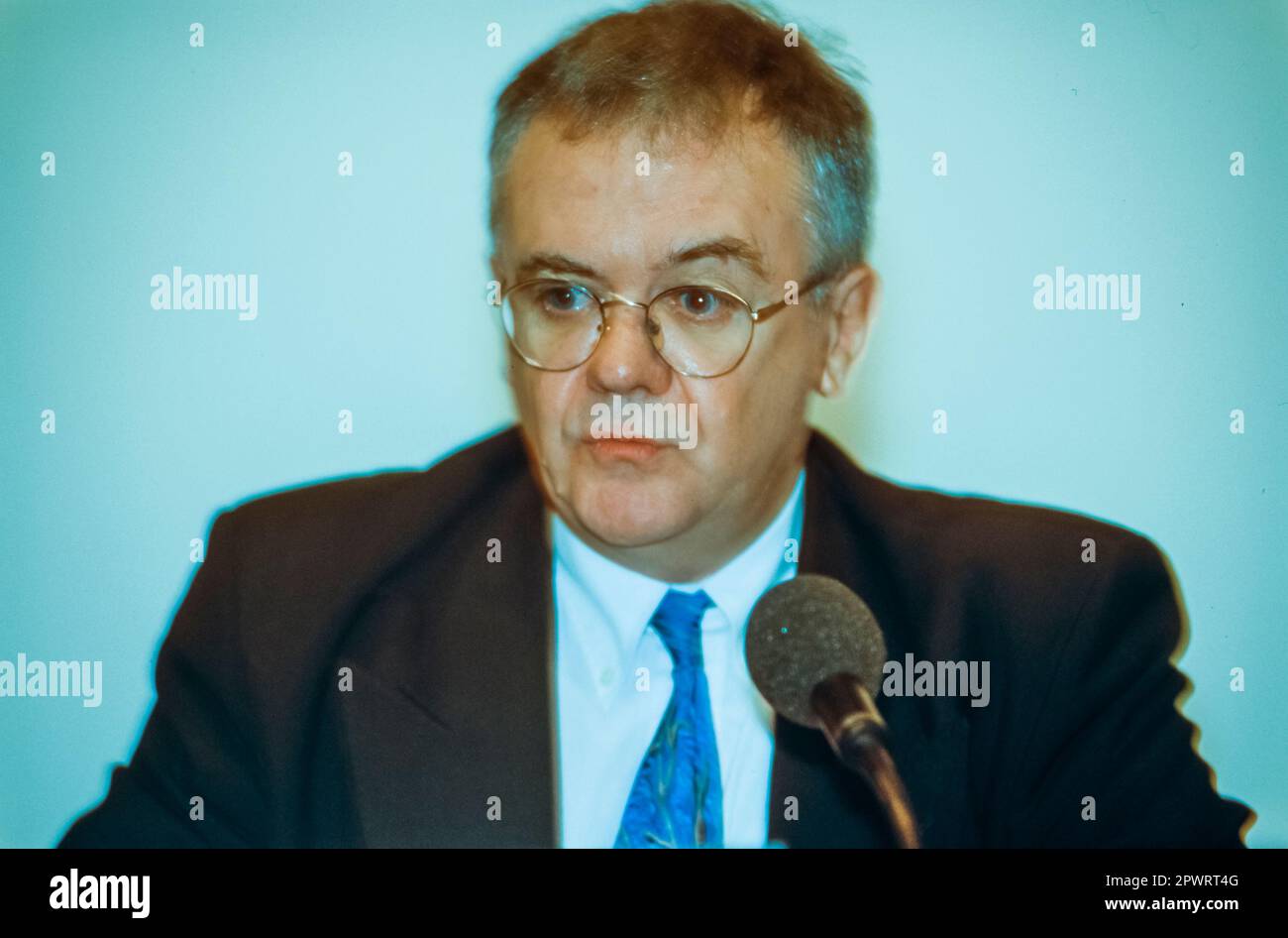 Brüssel, Belgien, European AIDS Conference with Sida-Info-Service, Portrait, Alain CHIAPELLO, Psychiatrie, Psychiater, Französische Ärzte 1996 Stockfoto