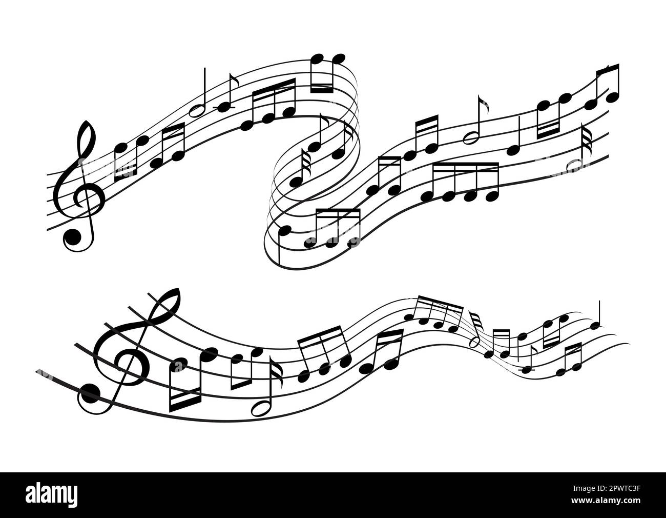 Zusammenfassung Hintergrund mit Musik-Noten-design Stock Vektor