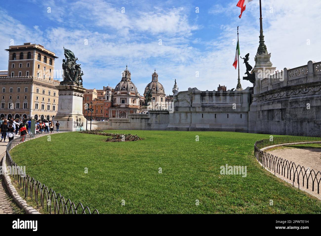Das Nationaldenkmal für Victor Emmanuel II. Oder Vittoriano in Rom, Mittelitalien Stockfoto