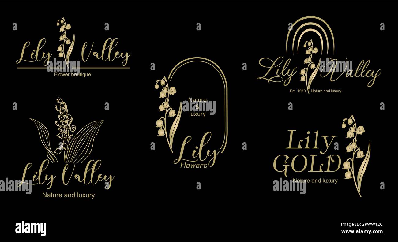 Vektordesign mit Blumendesign im Liniendesign. Stock Vektor