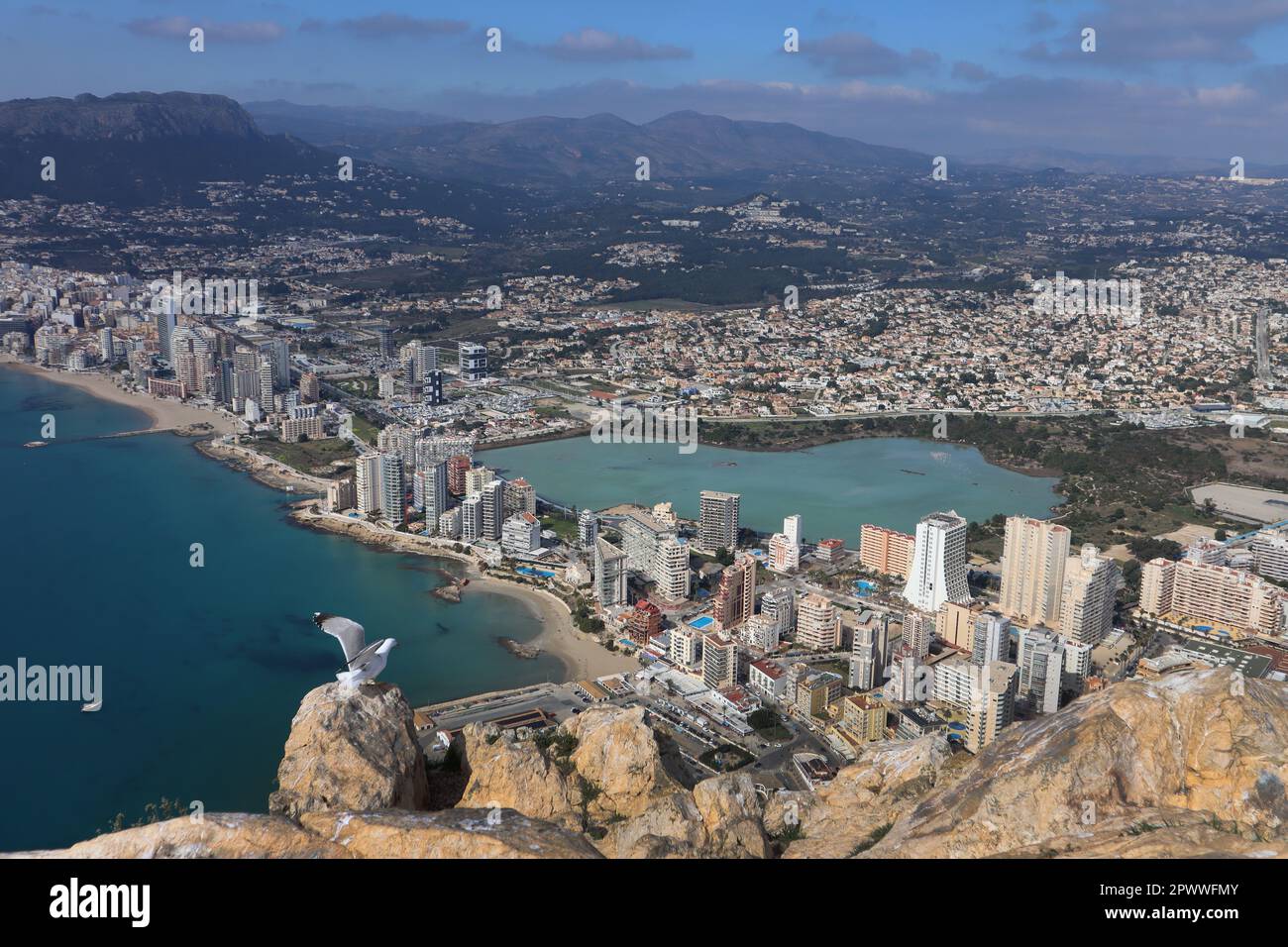 calpe Morro de Toix Stockfoto