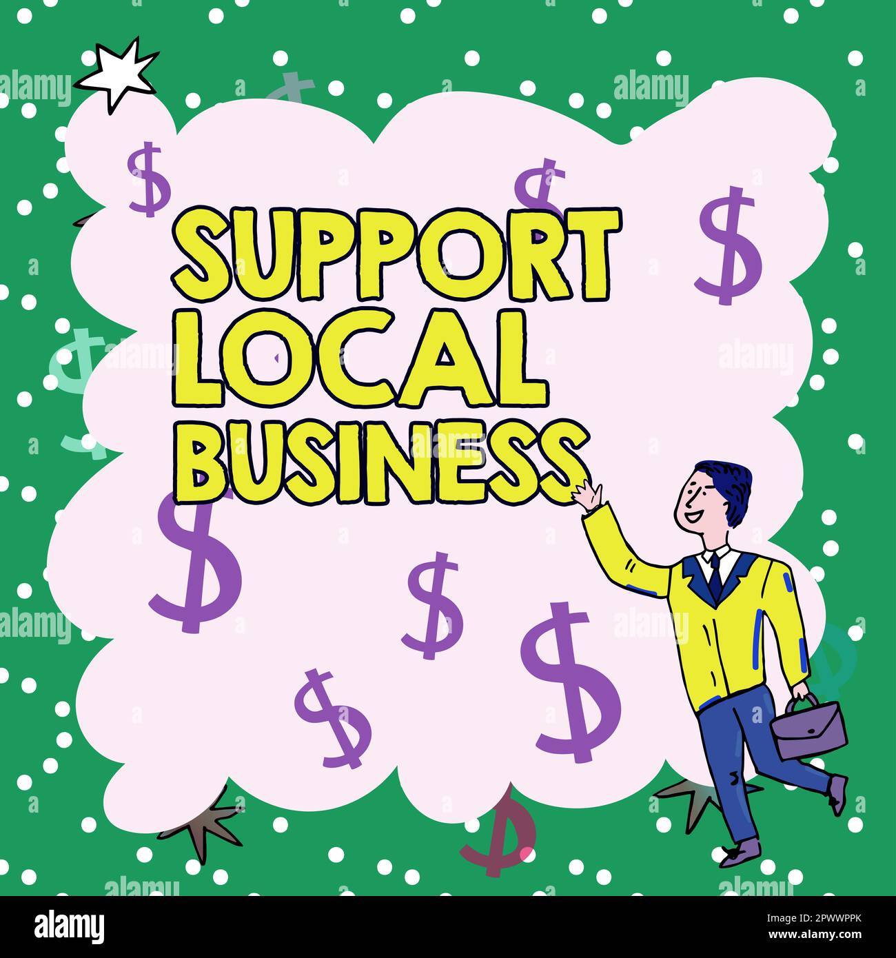 Handschrift Text Support Local Business, Word geschrieben über die Steigerung der Investitionen in Ihrem Land oder Ihrer Stadt Stockfoto