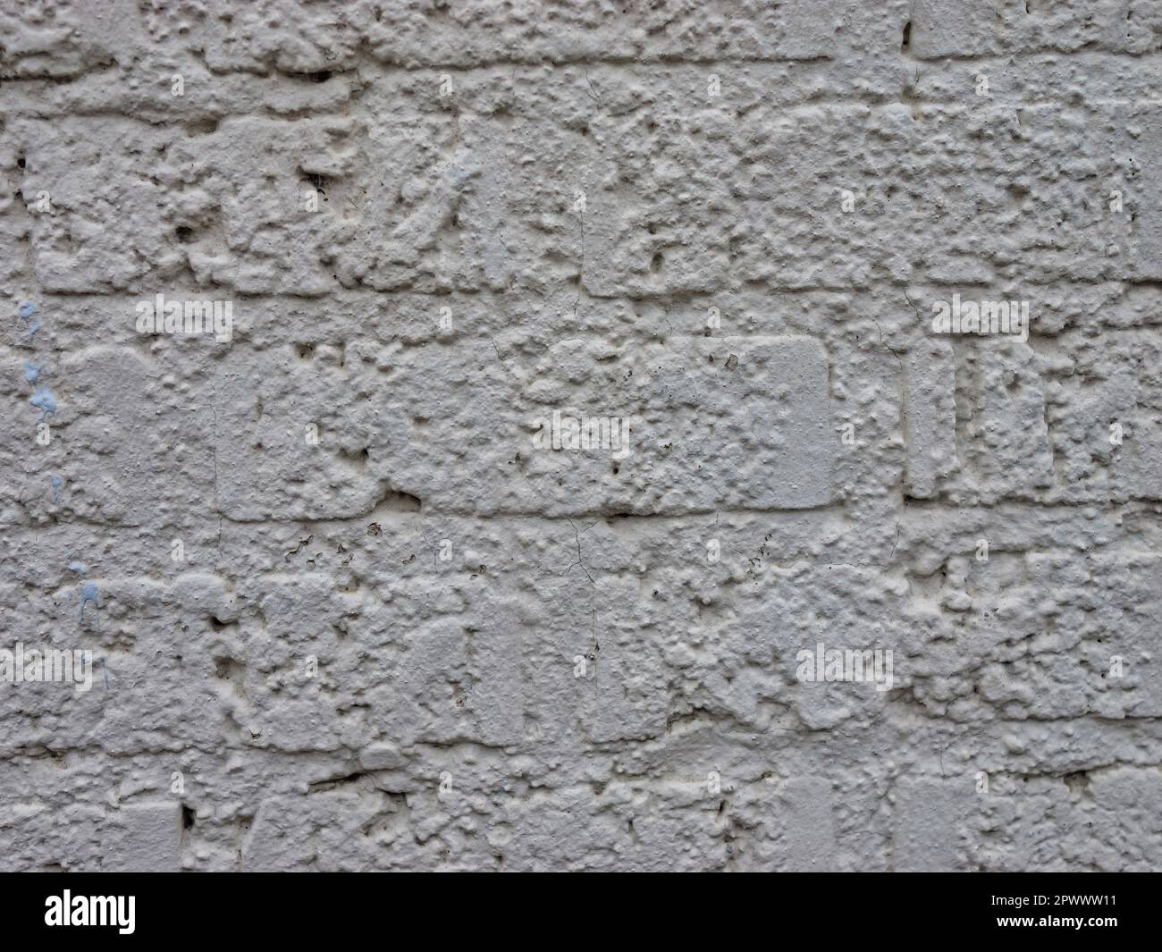 Einfache raue, cremefarbene, strukturierte Backsteinwand für Hintergrundbilder – Fügen Sie Ihren eigenen Text hinzu Stockfoto