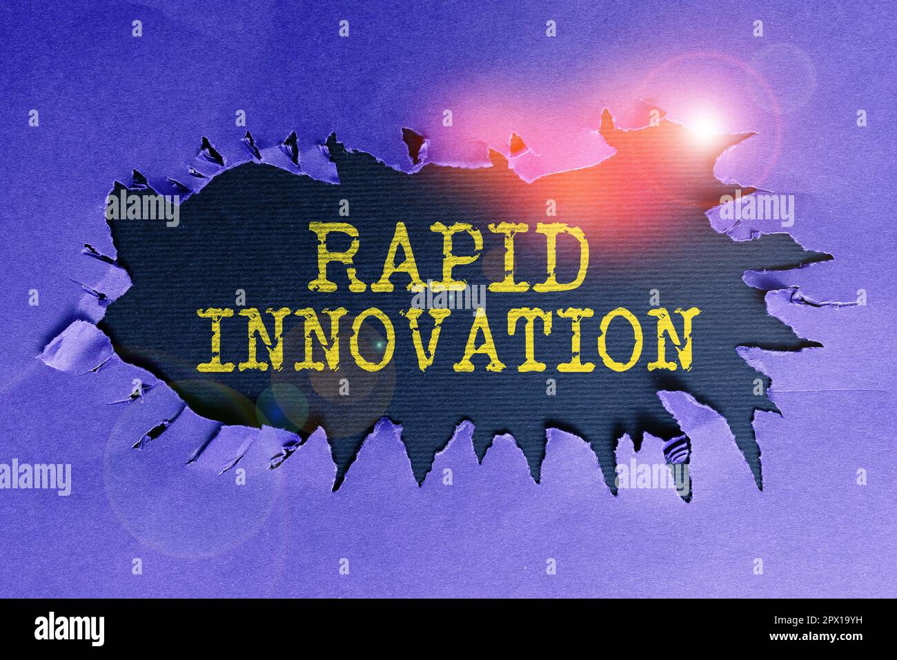 Konzeptionelle Überschrift Schnelle Innovation, Geschäftskonzept, das charakteristisch für eine Website ist, die Suchmaschinenalgorithmen verwendet Stockfoto