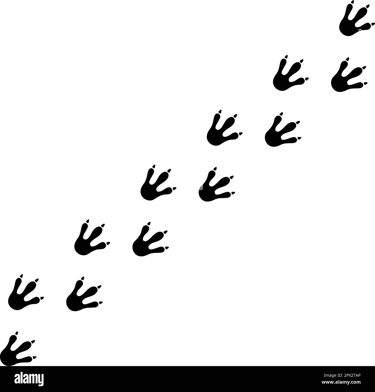 Dragon-Footprint-Linie. Handgezeichnete Dinosaurier-Pfotenabdrücke. Drachenfuß-Silhouette. Süße Baumstruktur. Vektordarstellung auf weiß isoliert Stock Vektor Dragon-Footprint-Linie. Handgezeichnete Dinosaurier-Pfotenabdrücke. Drachenfuß-Silhouette. Süße Baumstruktur. Vektordarstellung auf weiß isoliert Stock Vektor