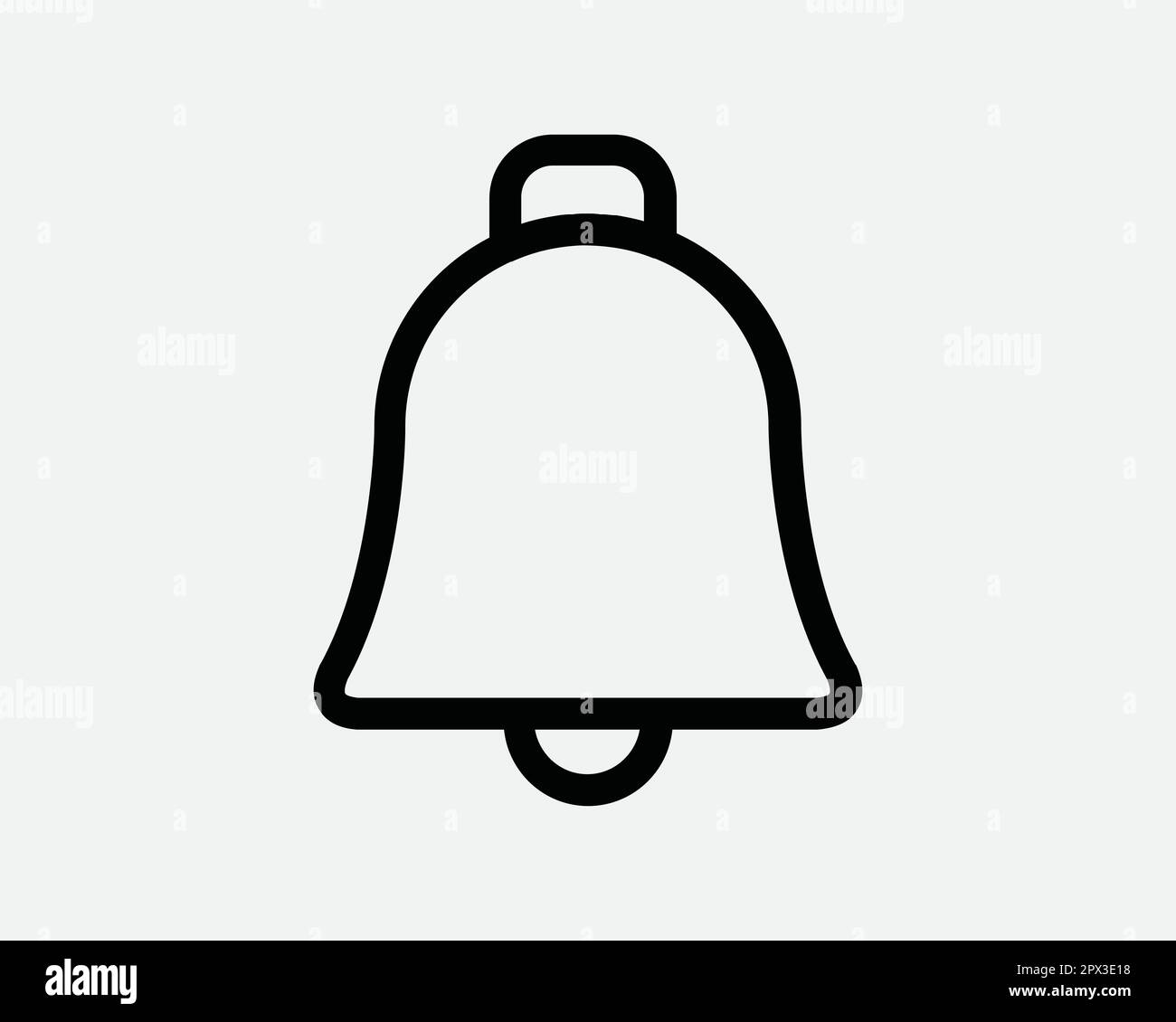 Symbol "Glockenlinie Linear". Alarmzeichen Für 