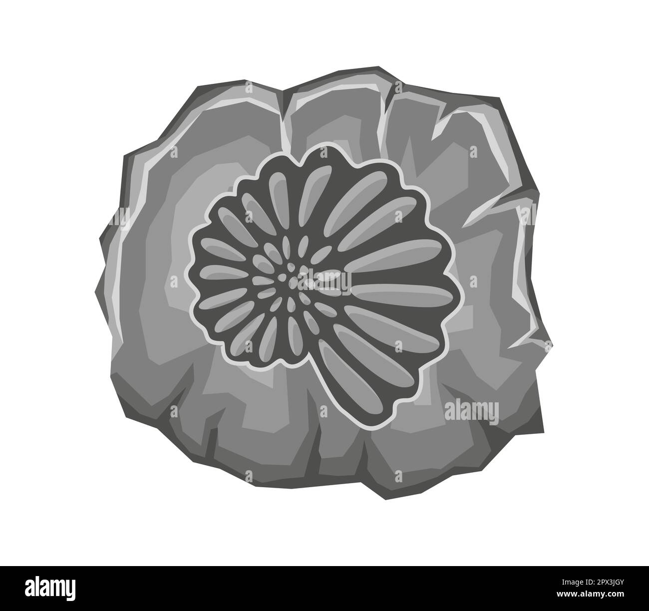 Archäologische Ausgrabung von Fossilien Stock Vektor