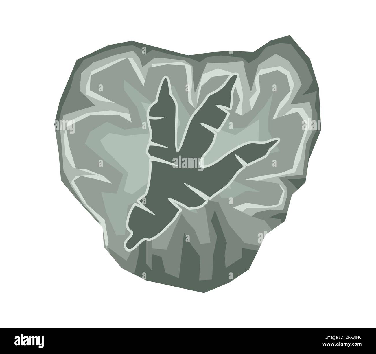 Archäologische Ausgrabung von Fossilien Stock Vektor