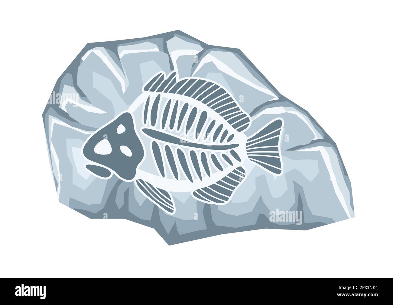 Archäologische Ausgrabung von Fossilien Stock Vektor