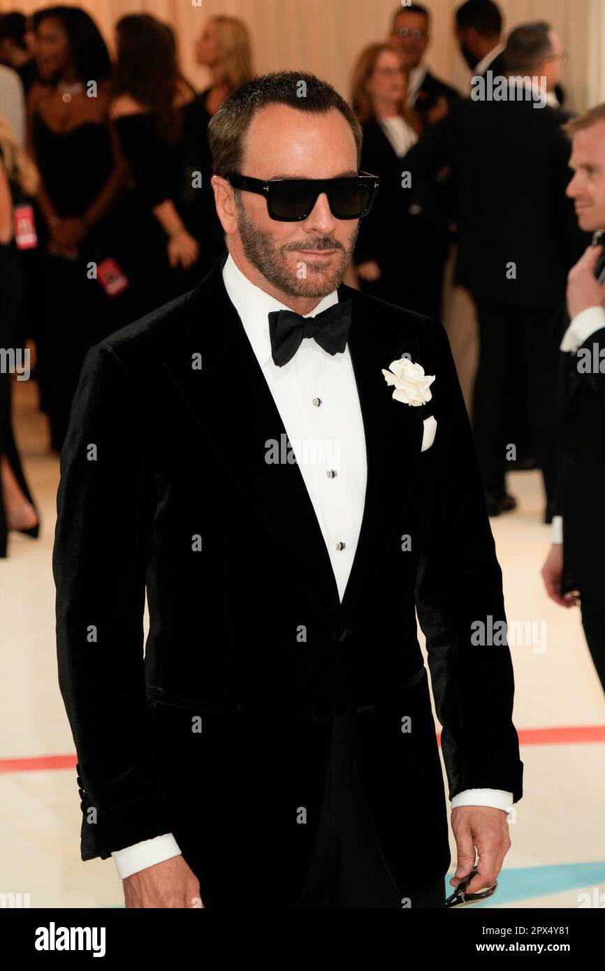New York, USA. 01. Mai 2023 Tom Ford traf in den 2023 Jahren auf dem roten Teppich am Montag, den 1. Mai 2023 im Metropolitan Museum of Art in New York, USA, zu Ehren von Karl Lagerfeld, A Line of Beauty, Gala. Kredit: Jennifer Graylock Stockfoto