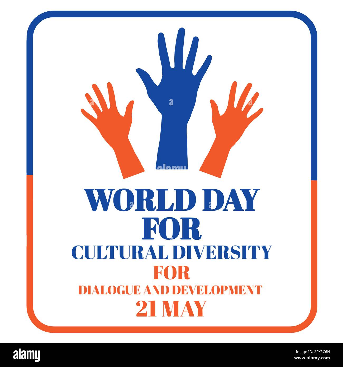 Welttag Für Kulturelle Vielfalt Für Dialog Und Entwicklung. 21. Mai. Vektordarstellung. Geeignet für Grußkarten, Poster und Banner Stock Vektor