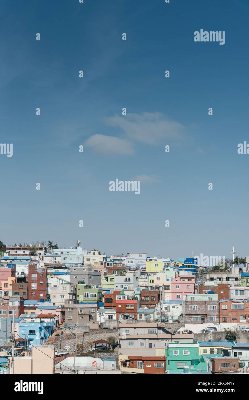 Landschaft des Kulturdorfes Gamcheon Stockfoto