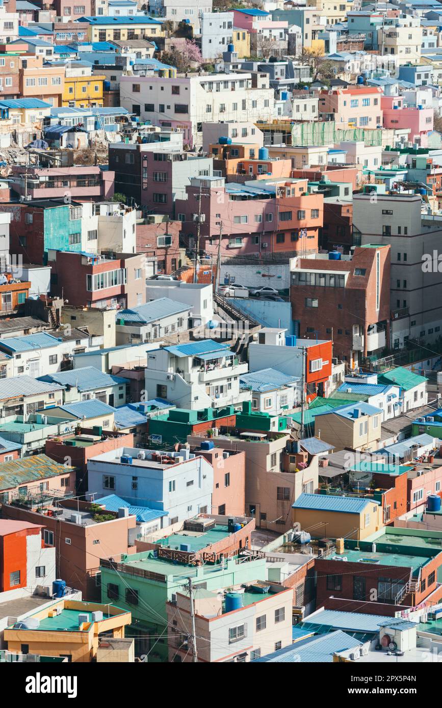 Landschaft des Kulturdorfes Gamcheon Stockfoto