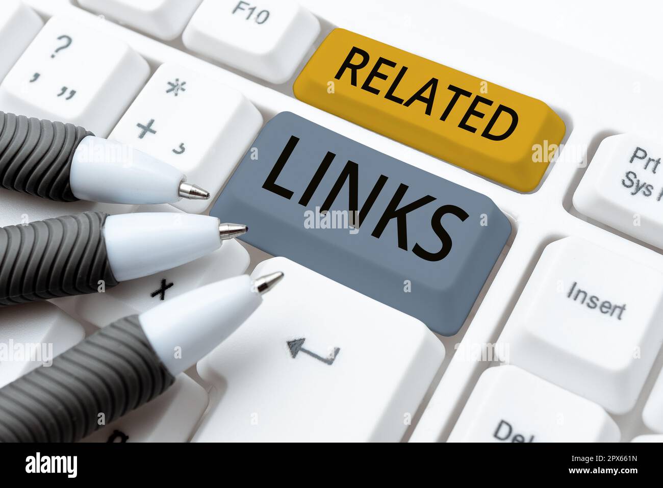 Konzeptionelle Anzeige Verwandte Links, Geschäftskonzept Website innerhalb einer Webseite Querverweise Hotlinks Hyperlinks Stockfoto